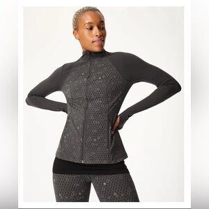 Sweaty Betty Power Reflective Gym Zip Through Jacket - Medium
